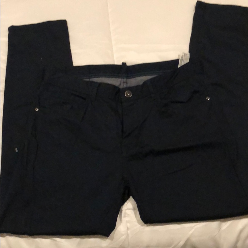 Zara basic dark blue pants - Picture 3 of 5
